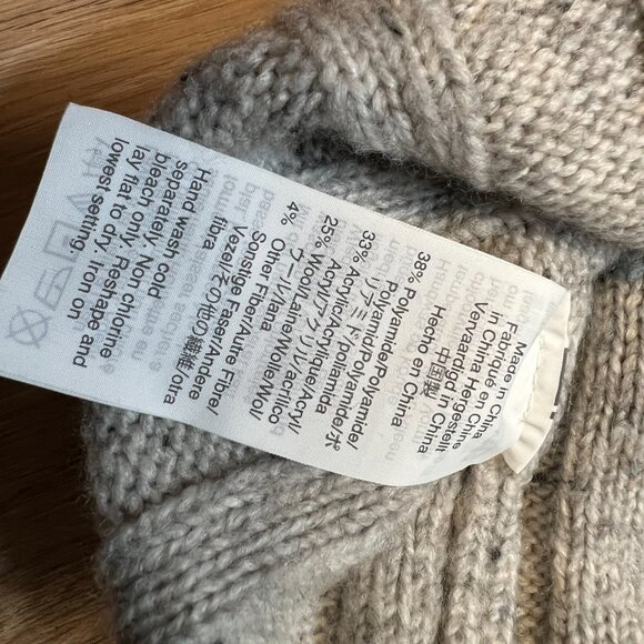 Madewell Donegal Rolled Mockneck Sweater Dress Medium Gray - Picture 5 of 10